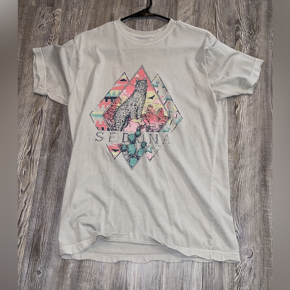 American Highway Sedona distress T-shirt